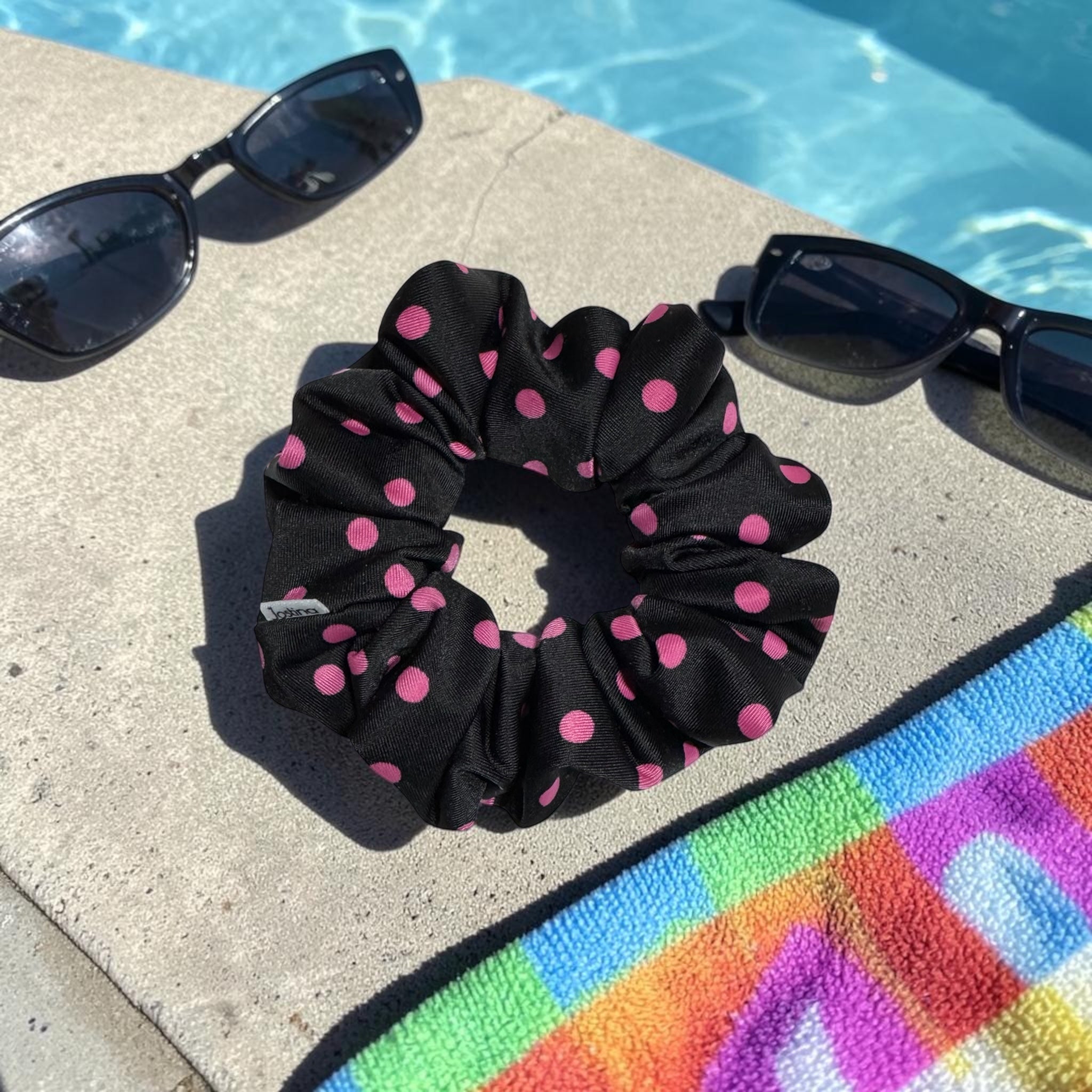 Swim: Pink polka dot
