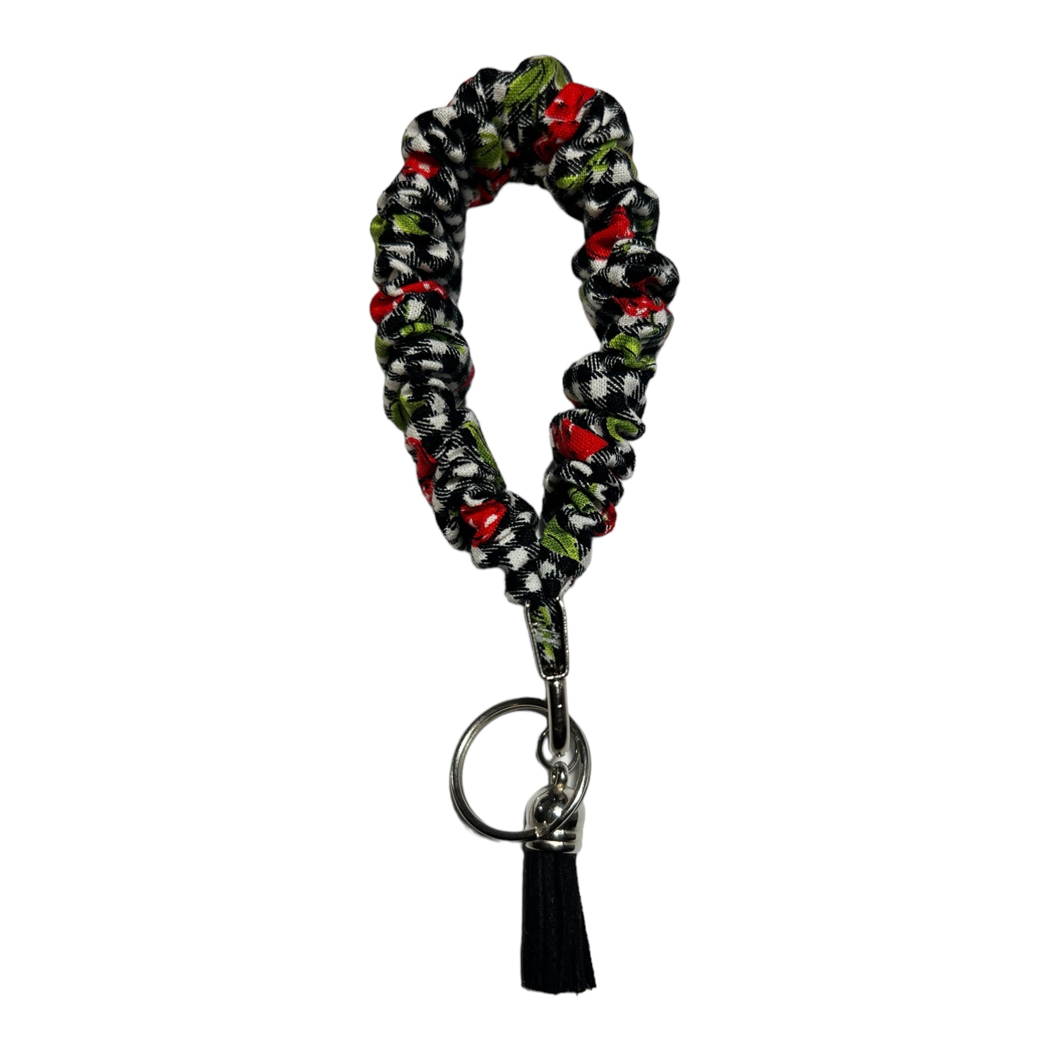 Keychain: Cherries & Checkers