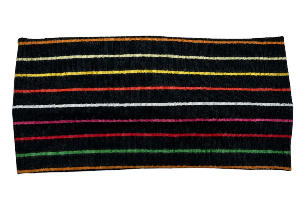 Rainbow Striped Twist Headband - Jostina
